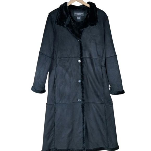 Centigrade Outerwear  Oversize Faux Suede Coat Size Small - Picture 2 of 11